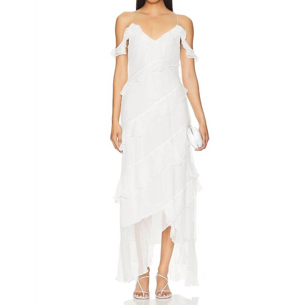NEW HOUSE OF HARLOW 1960 maxime maxi dress in ivory
